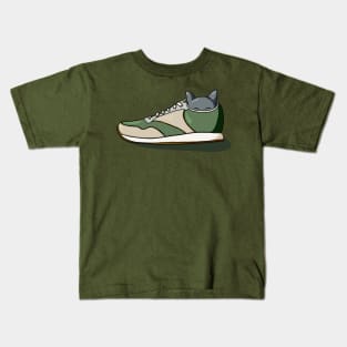 Kitten Hiding in Shoe Kids T-Shirt